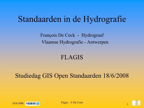Standaarden in de Hydrografie - FLAGIS