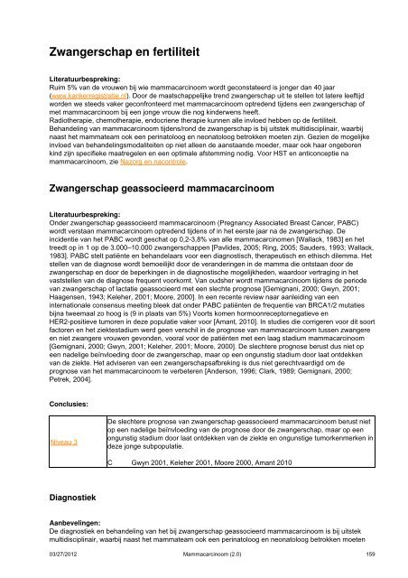 Richtlijn: Mammacarcinoom (2.0) - Kwaliteitskoepel