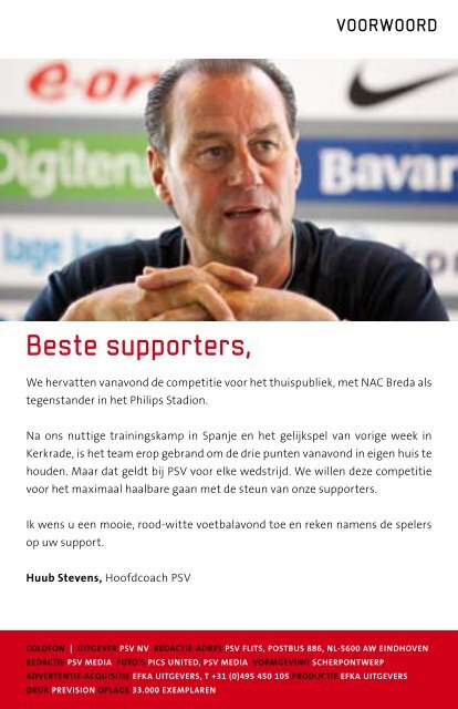 Klik hier om de PSV Flits van PSV - NAC Breda te downloaden (PDF)