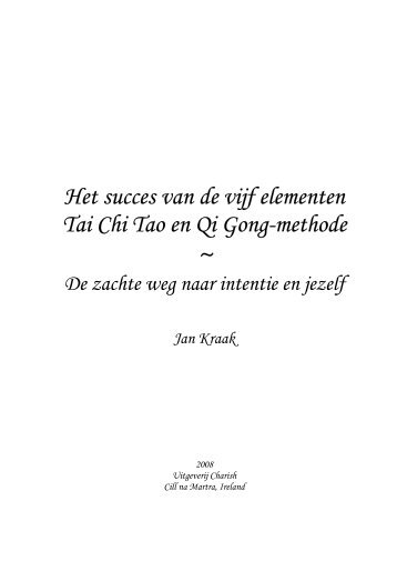 Boek tai chi tao Jan Kraak - Alexander Krieb