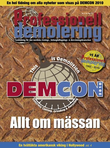 En hel tidning om alla nyheter som visas på DEMCON 2010 - PDWorld