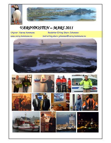 VÆRØYPOSTEN VÆRØYPOSTEN – MARS 2011 - Værøy Kommune