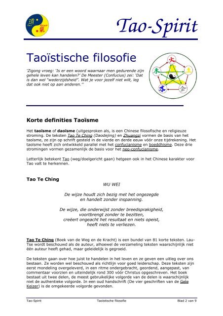Fylosofie en 6-elementenleer - Tao Spirit