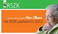 het RSZK jaarbericht 2012