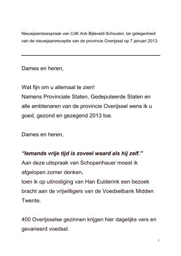 Nieuwjaarstoespraak (pdf) - Provincie Overijssel