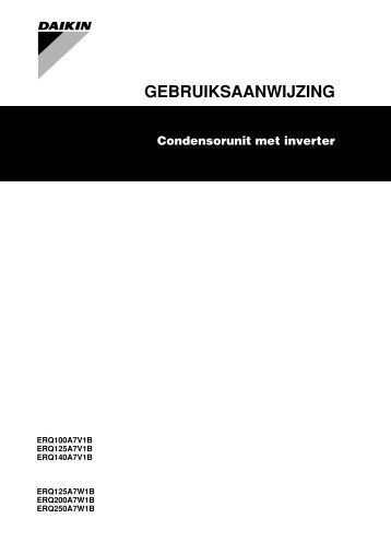 ERQ100-140A7V1B+ERQ125 ... - Daikin