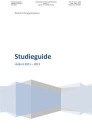 Studieguide - Ålands Gymnasium