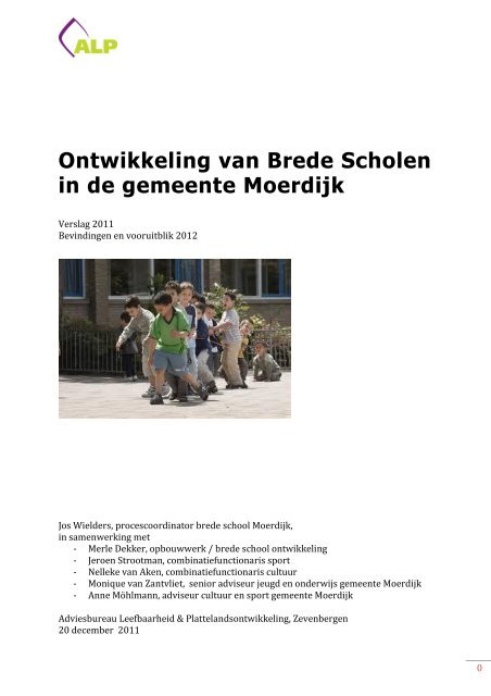 Verslag brede school Moerdijk