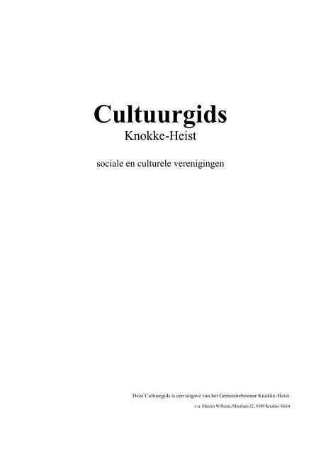 cultuurgids _nieuw_ - Cultuurraad Knokke-Heist