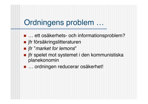 Björns föreläsning om problemet, 1/9