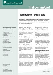 Intimiteit en seksualiteit - Alzheimer Nederland