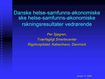 Danske helse-samfunns-økonomiske ske helse-samfunns ...