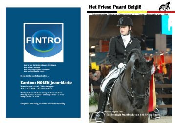 Het Friese Paard België voorjaar 2010 (boekje) - BSFP