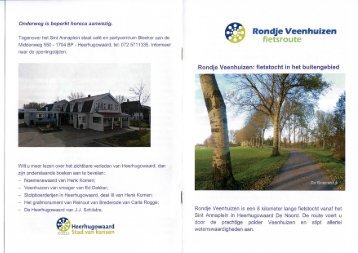 Rondje Veenhuizen fietsroute - Het Poldermuseum in Heerhugowaard