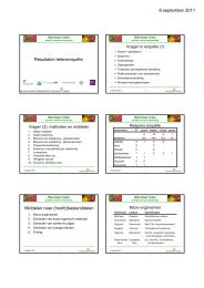 Presentatie resultaten telersenquête - DLV Plant