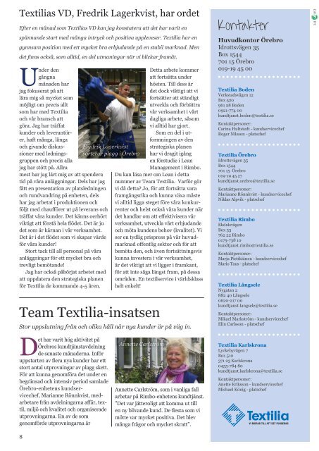 Team Textilia nummer 3 2012