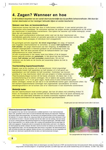 Vleermuizen, bomen en bos (pdf) - De Zoogdiervereniging
