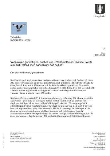 Varlaskolan gör det igen, dubbelt upp – Varlaskolan är i finalspel i ...