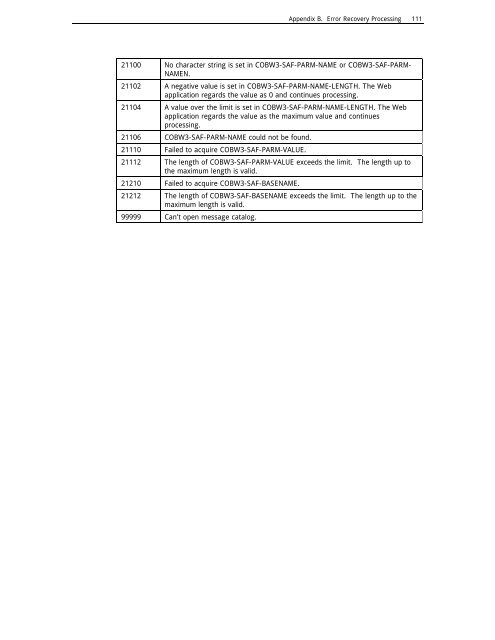 NetCOBOL for SPARC Architecture SAF Subroutines User's Guide