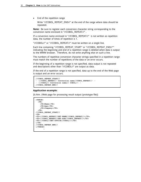 NetCOBOL for SPARC Architecture SAF Subroutines User's Guide