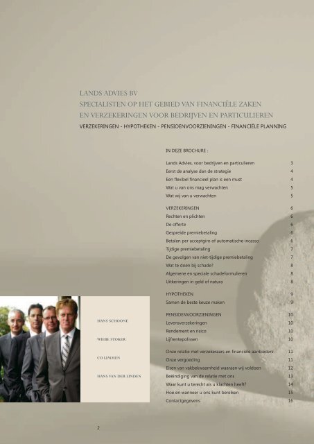 Brochure Formulieren - Lands Advies