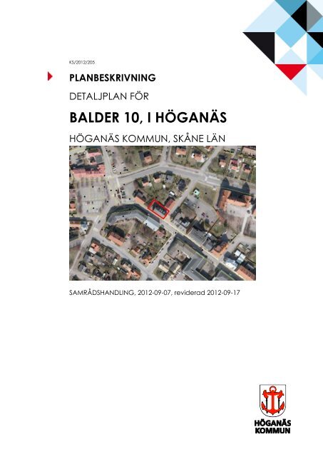 Planbeskrivning - Höganäs kommun