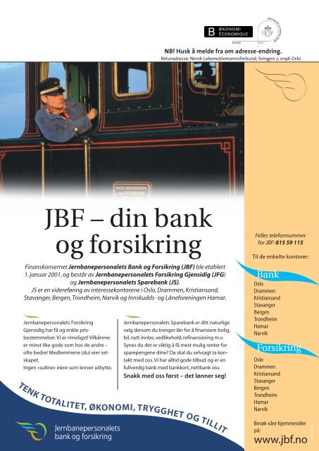 Les hele bladet i pdf-format - Norsk Lokomotivmannsforbund