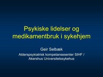 Nevropsykiatriske symptomer og ... - Fylkesmannen.no