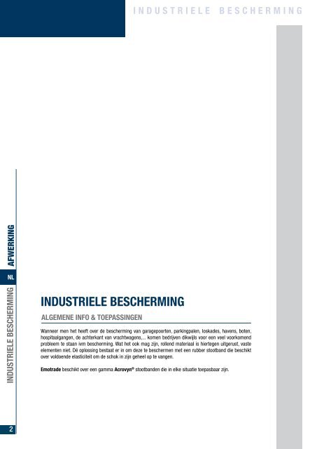 Productoverzicht: INDUSTRIELE BESCHERMING - Emergo