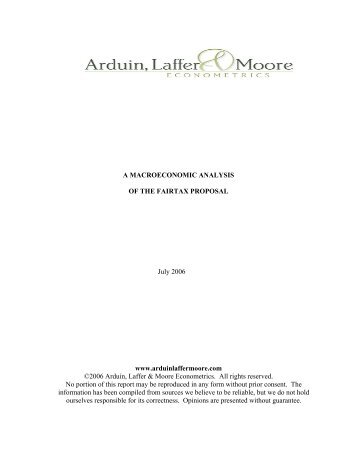 A Macroeconomic Analysis of the FairTax Proposal - Americans For ...