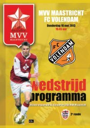 MVV MAASTRICHT FC VOLENDAM - Supportersclub MVV