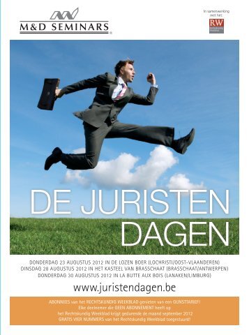 de juristendagen - Uitgeverij Larcier