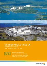 Kärnbränslecykeln - från uranutvinning till el- produktion ... - Vattenfall