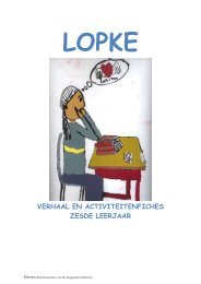 VERHAAL EN ACTIVITEITENFICHES ZESDE LEERJAAR