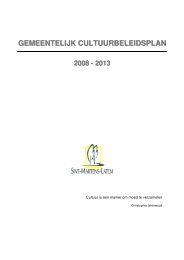 Cultuurbeleidsplan 2008-2013 - Gemeente Sint-Martens-Latem