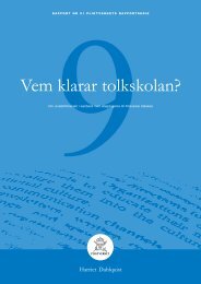 Vem klarar tolkskolan? - Rekryteringsmyndigheten