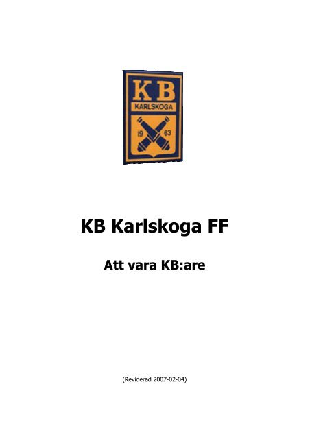 KB Karlskoga FF - Svenskalag.se