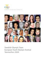 Swedish Olympic Team European Youth Olympic Festival ...