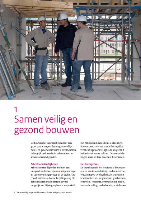 Samen veilig en gezond bouwen - Gezond werken in de bouw