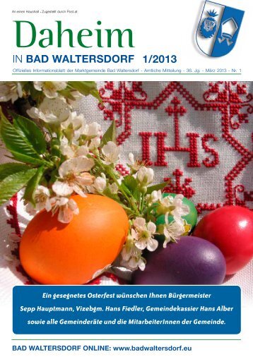 Ausgabe März 2013 - Gemeinde Bad Waltersdorf