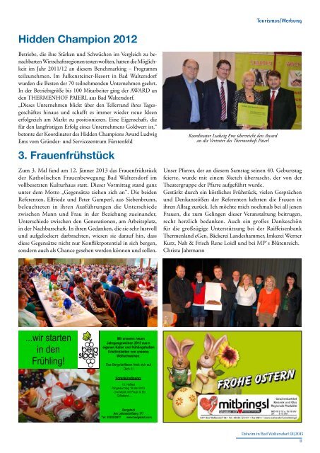 Ausgabe März 2013 - Gemeinde Bad Waltersdorf