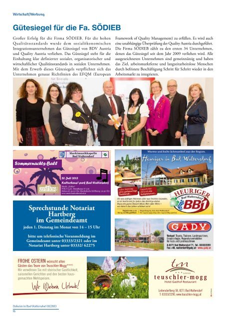 Ausgabe März 2013 - Gemeinde Bad Waltersdorf