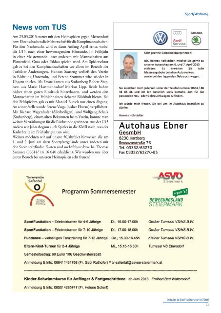 Ausgabe März 2013 - Gemeinde Bad Waltersdorf