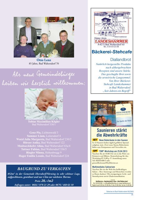 Ausgabe März 2013 - Gemeinde Bad Waltersdorf