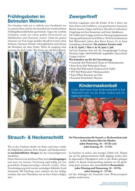 Ausgabe März 2013 - Gemeinde Bad Waltersdorf