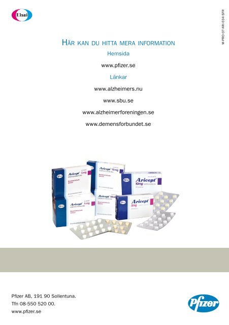 Patientinformation Aricept® (donepezil) - Internetmedicin