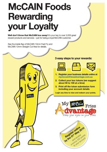 McCAIN Foods Rewarding your Loyalty - Foodservice Gateway