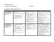 Kursplaner: MATEMATIK ÅR 1 – 3 - Hedemora Kommun