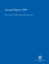 Annual Report 2009 - Julius Center