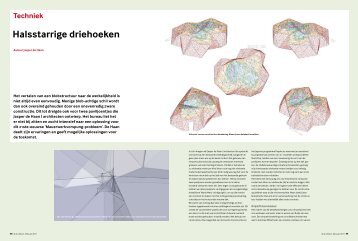 Halsstarrige driehoeken - Jasper de Haan Architecten